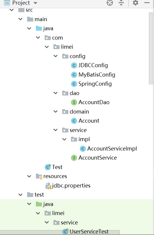 spring(IOC)整合mybatis案例（注解方式）