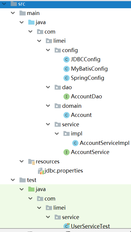 Spring整合mybaties事务案例(纯注解)